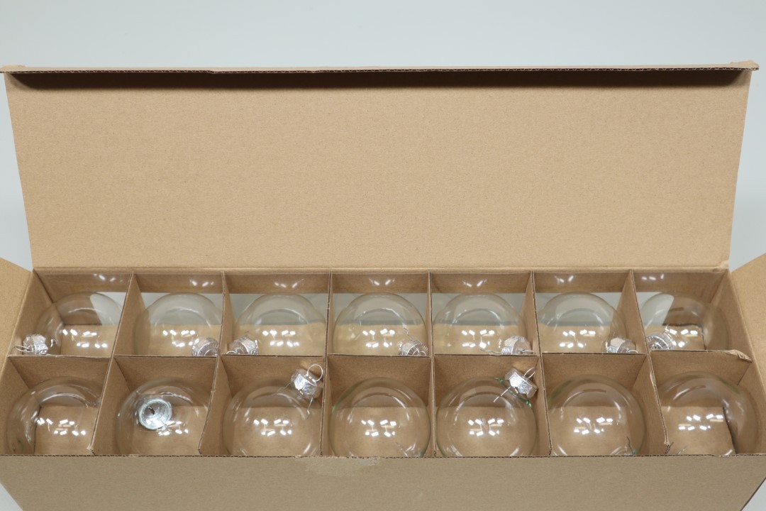 Glaskugel 75 mm 16 Stück glasklar