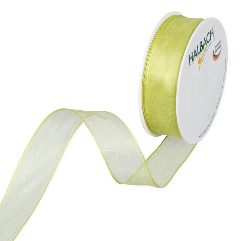 Organza m.Draht 25mm apfelgrün560