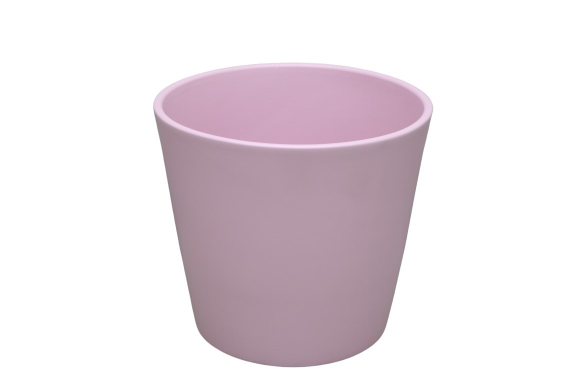 Keramikübertopf Serie 440 12cm rosa matt