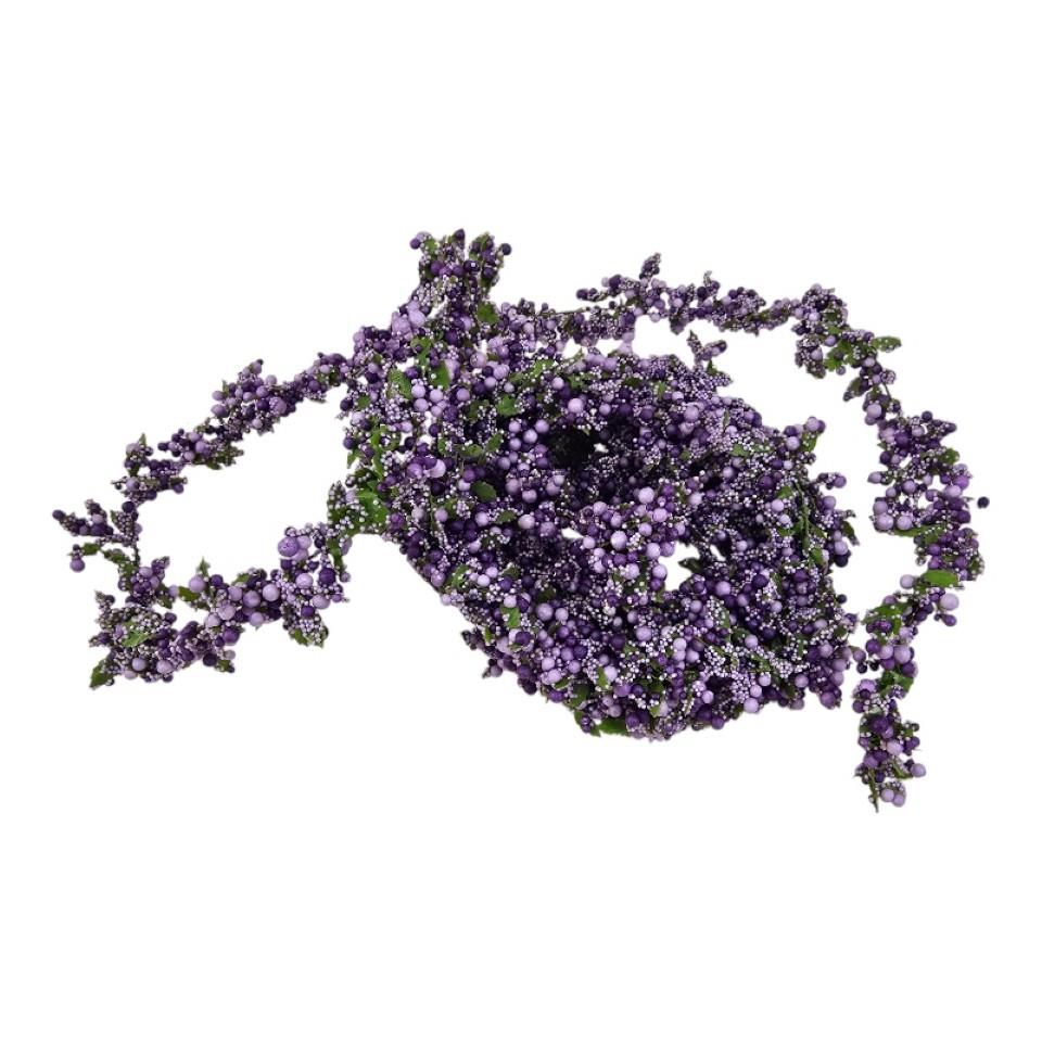 Beerengirlande lavendel L3,80mtr.