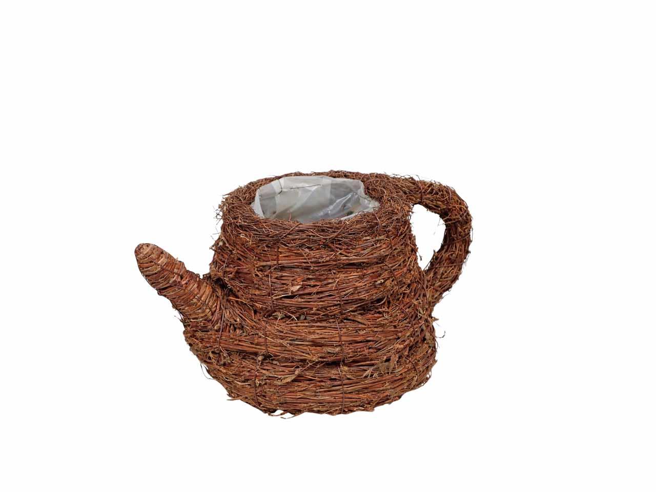 Pflanzkorb Gießkanne Rebe natur D12/17cm L26cm NETTO