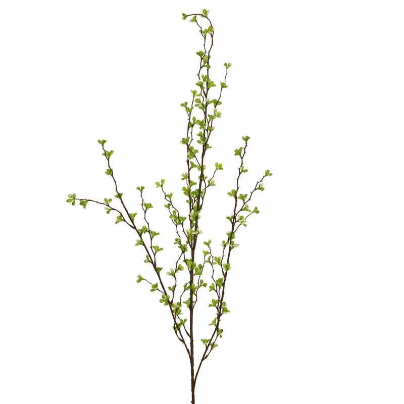 Blätterzweig 95 cm grün-weiss