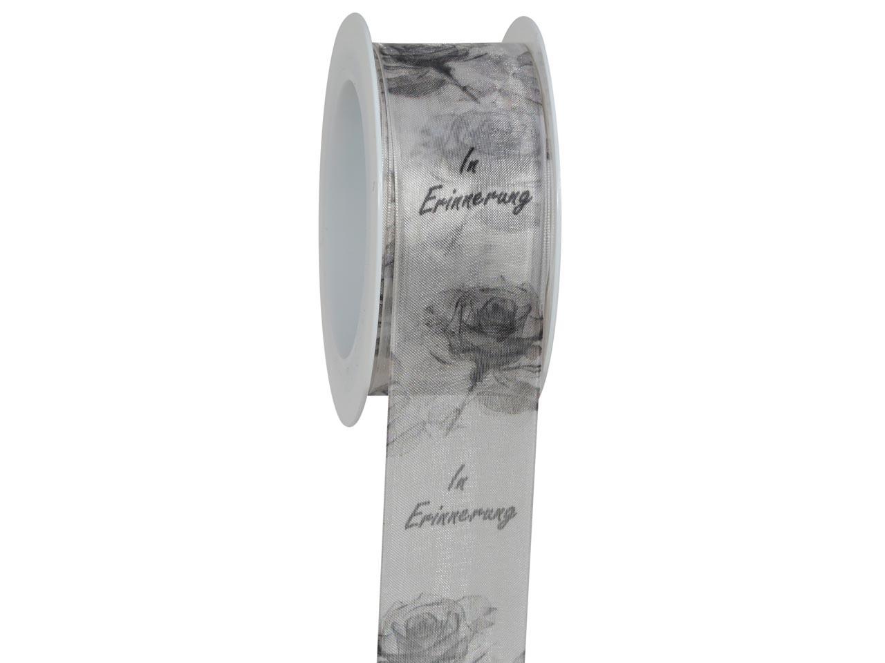 Band Eternity -In Erinnerung- 40 mm 15 Meter weiss 01