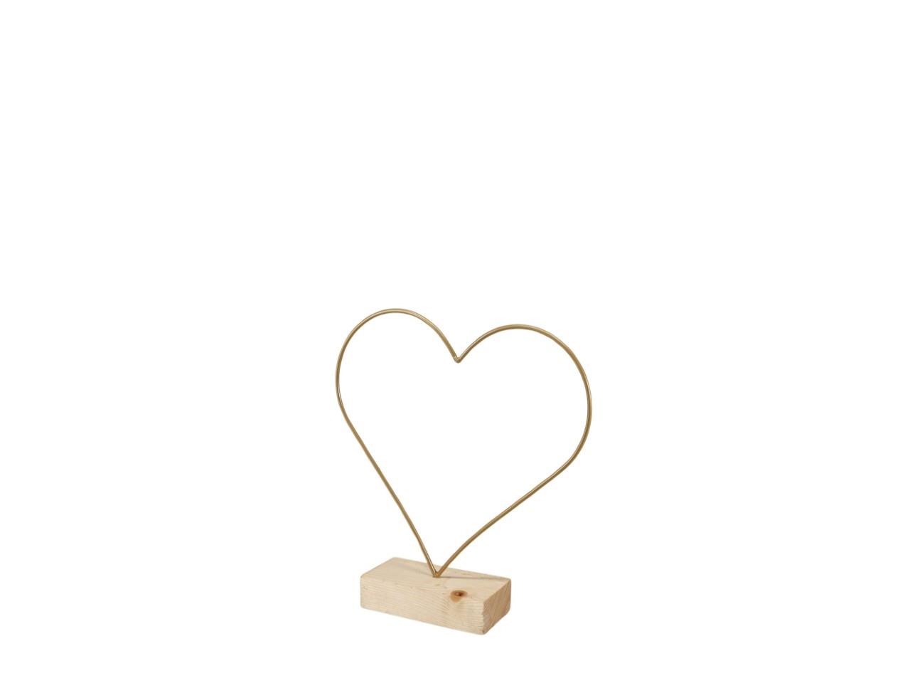 Stehendes Herz "LOVE" gold 26cm