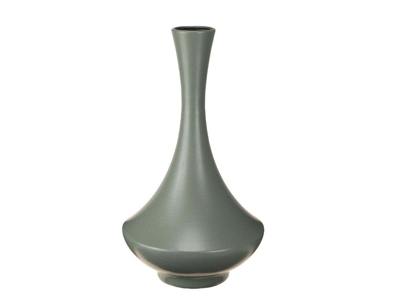 Blumenvase Metall khakigrün H34cm