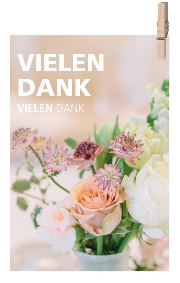 Minikarten Vielen Dank 7,5x5 cm