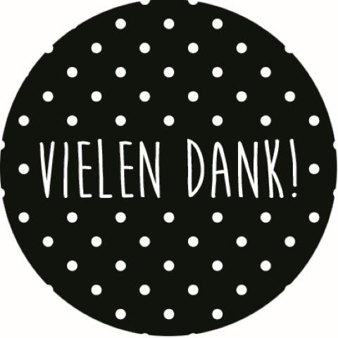 Etikett Vielen Dank D 3,5 cm 500 Stück