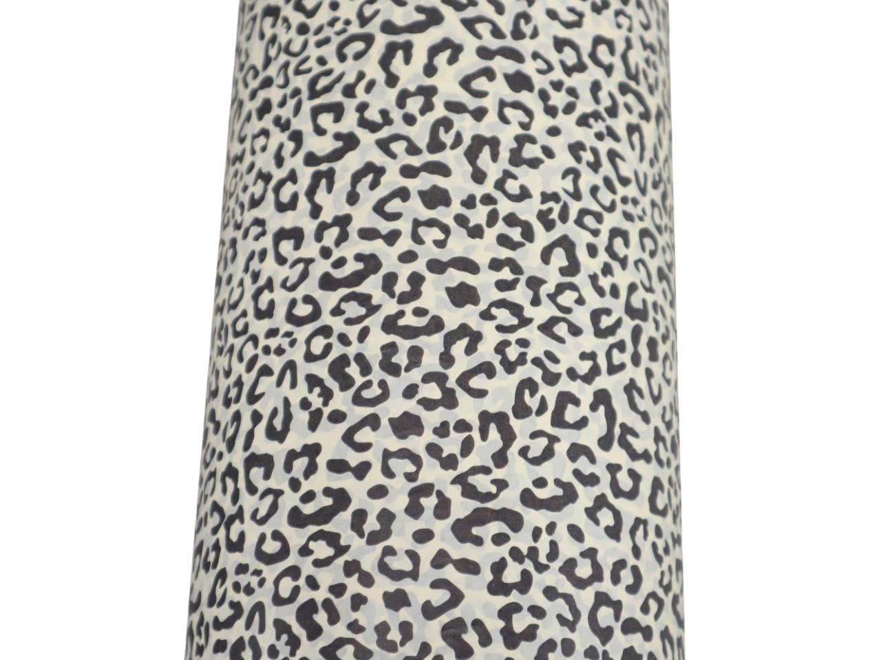 Blumenseide 75cm 9kg, LeoPrint champagner/schwarz NETTO