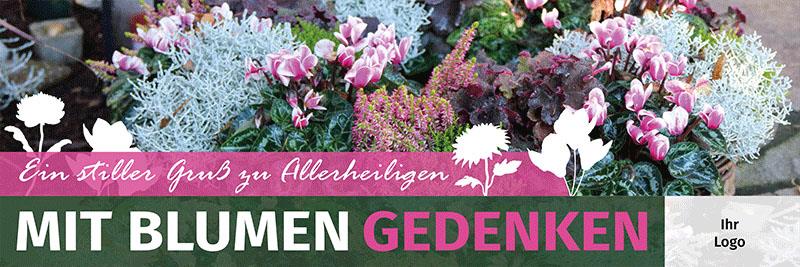 ekaflor Allerheiligen 2025 Spannbanner mit Ösen inkl. Druck