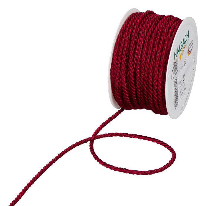 Kordel 4mm weinrot 65