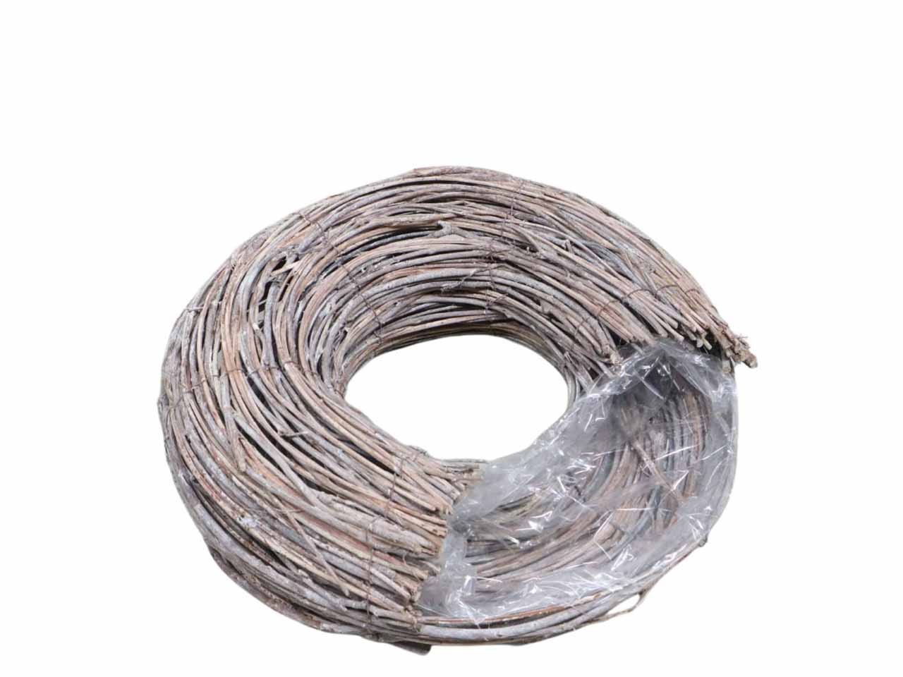 Pflanzring 1/3 geöffnet Rattan gekalkt D33cm