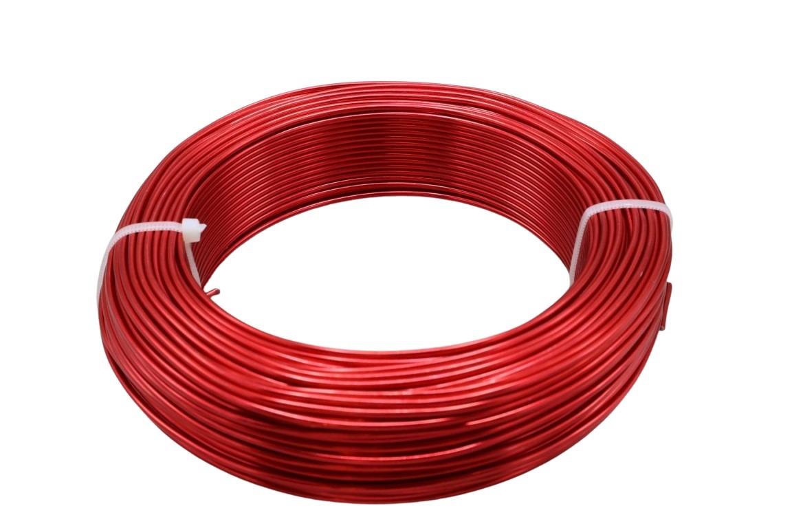 Aluminium-Draht 2,0 60m/500 gr. rot NETTO