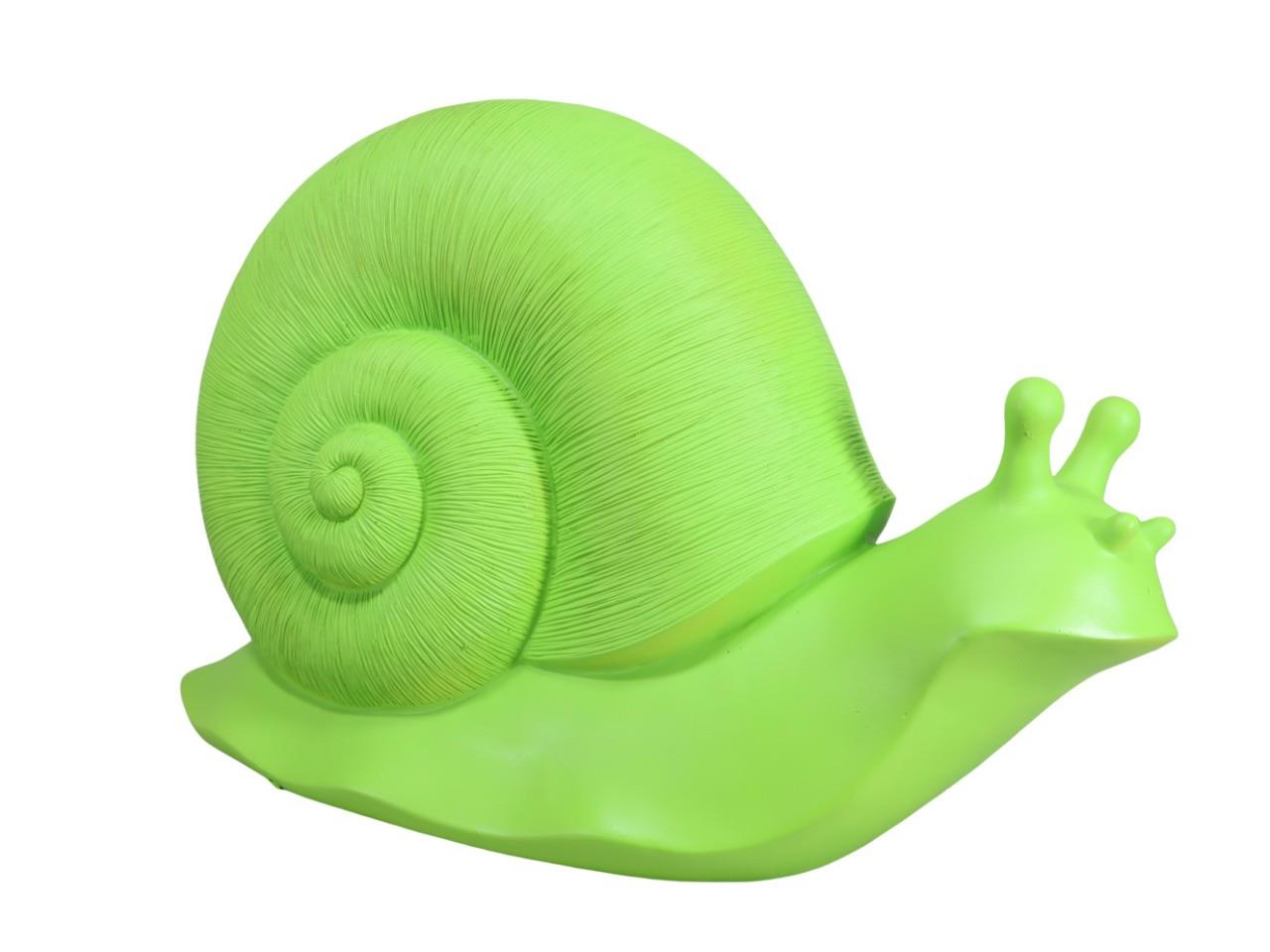 Schnecke grün Kunststoff 62x38cm