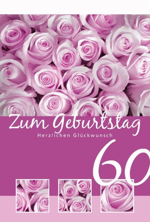 Glückwunschkarten Basics zum 60. Geburtstag 11,5x17 cm