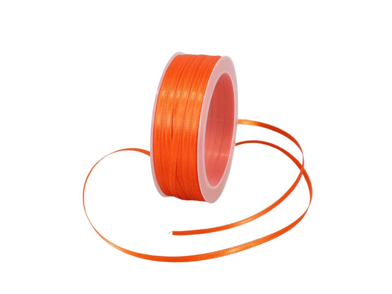 Satinband 3 mm 50 Meter orange 260