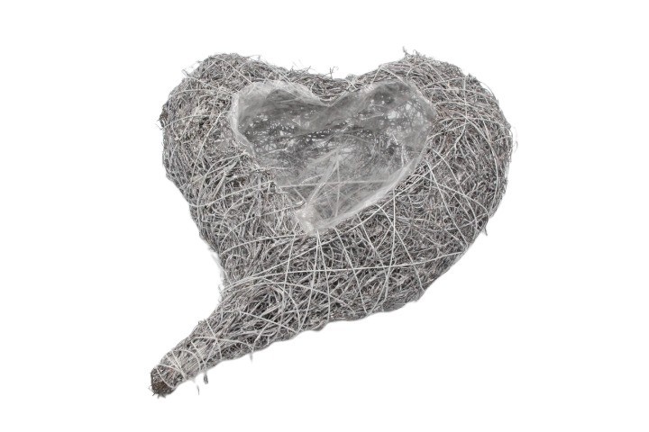 Rebenherz 20cm gekalkt