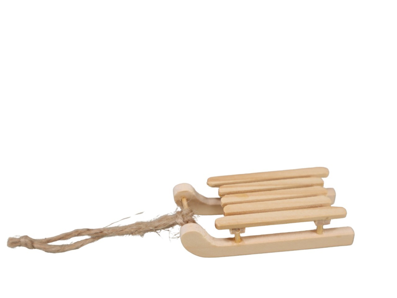 Schlitten Holz natur L6,5xB2,5cm