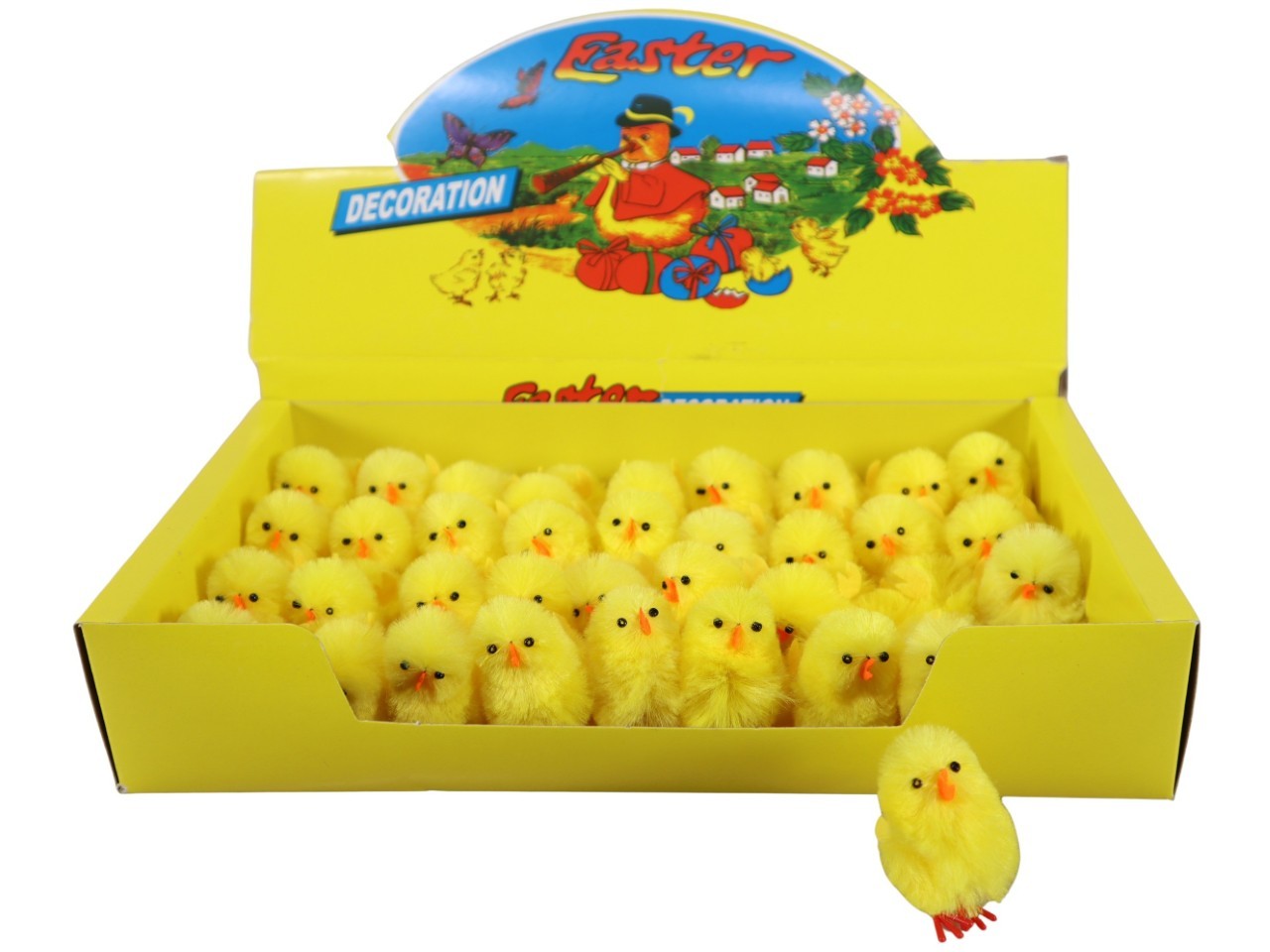 Küken Chenille 4,2cm gelb