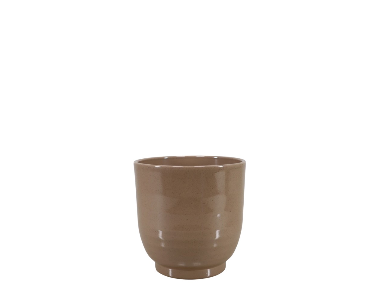 Keramikübertopf Form 685 braun-stone D07cm