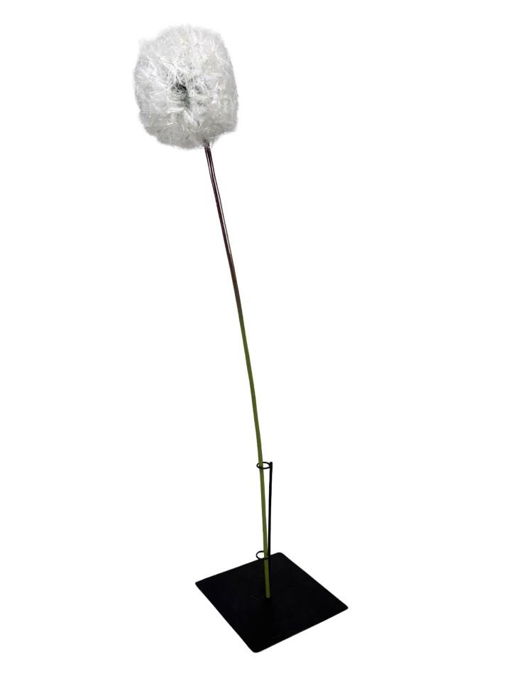 Aufsteller Metall schwarz D20x20cm mit Halteringe H25xD2,5cm