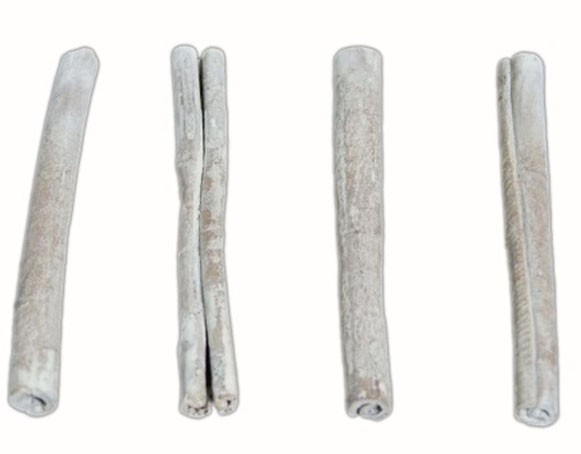 Zimtstangen 8cm stonewashed weiss 500gr.
