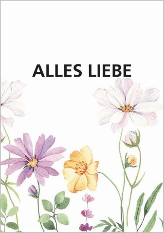 Minikarten Alles Liebe 7,5x5 cm