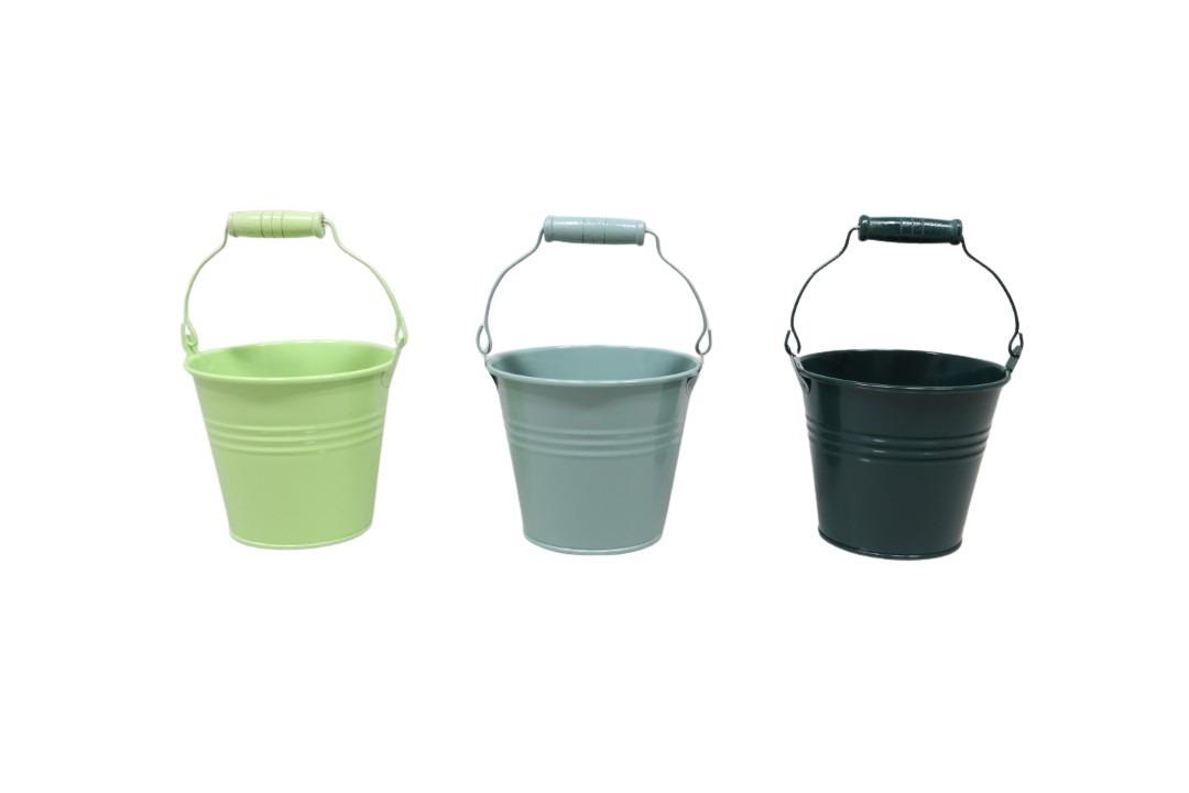 Übertopf mit Henkel Metall botanicmix D12cm