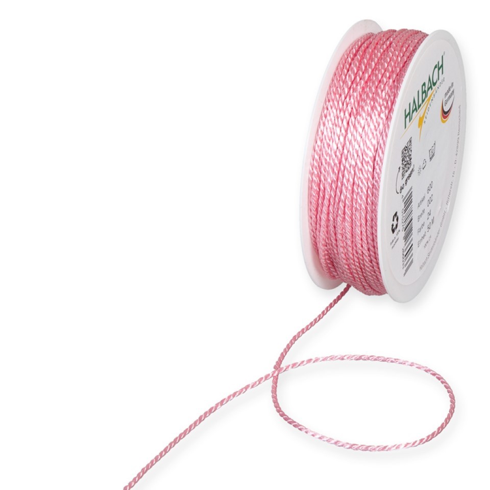 Kordel 2mm rosa 24