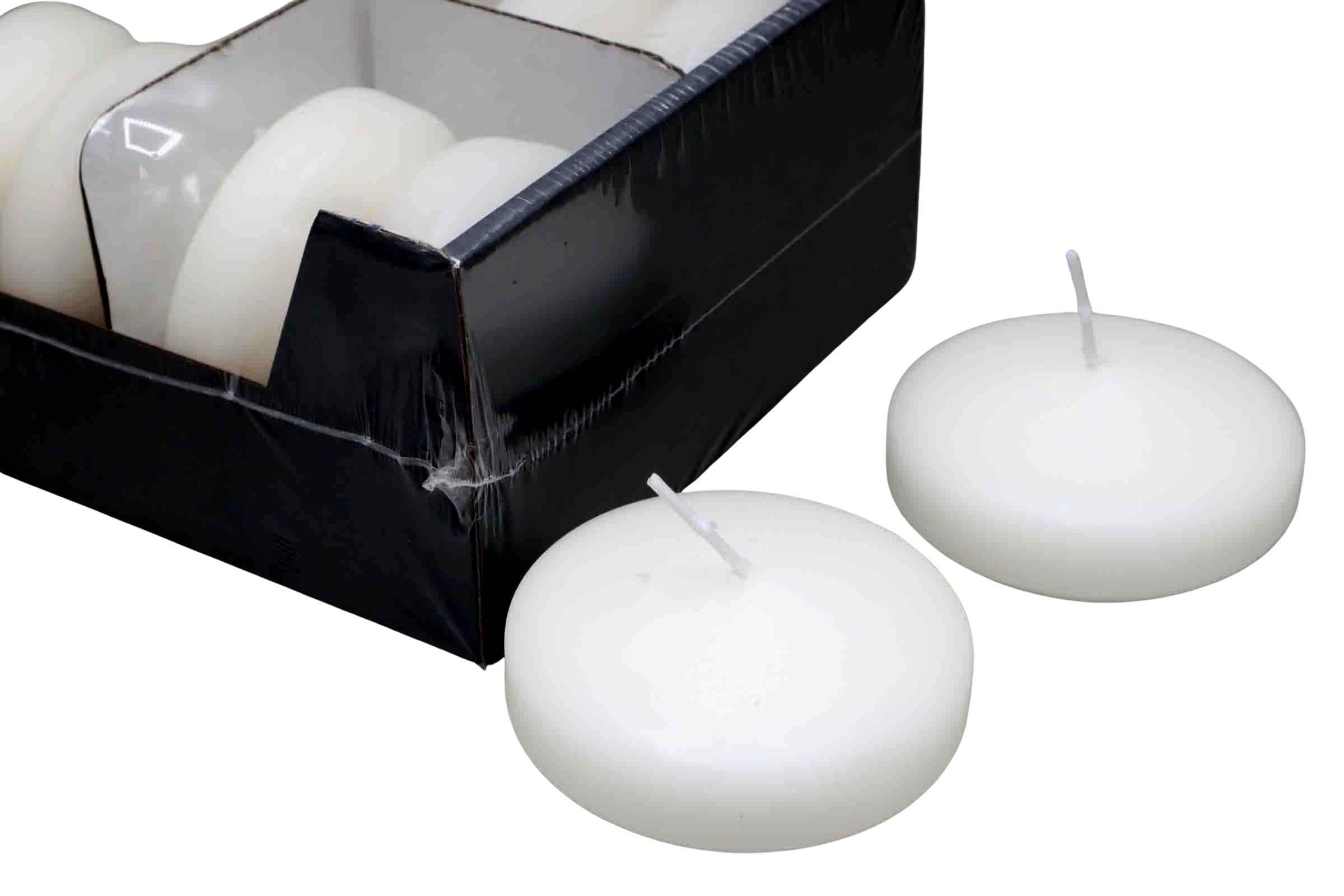 Schwimmkerze groß Brennd. 6-7 St., wollweiß