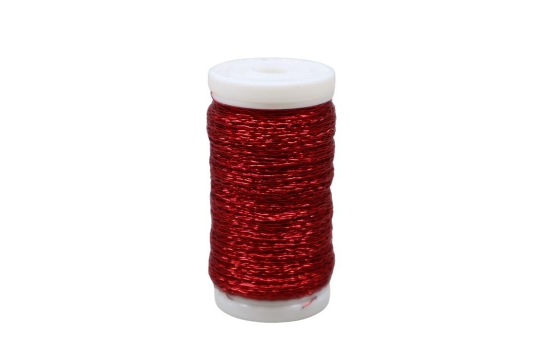 Bouillondrahteffekt 75gr. rot Snapspule NETTO