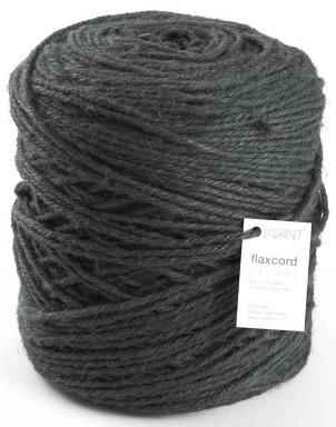 Kordel Flaxcord 3,5 mm auf Spule ca. 1 kg Farbe 85 schwarz