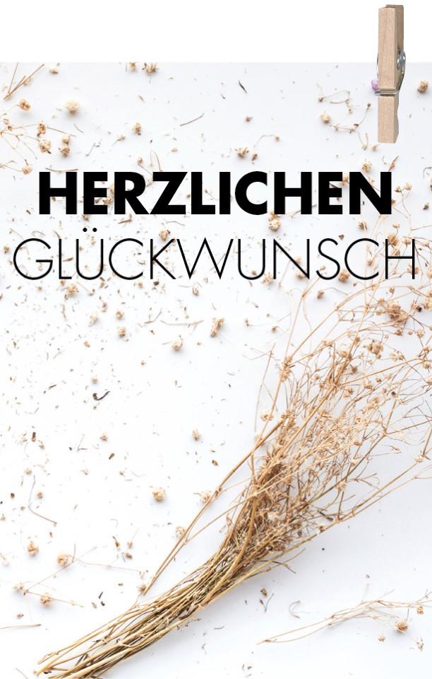Minikarten Herzlichen Glückwunsch 7,5x5 cm